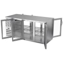 Beverage-Air BB72HC-G-PT-S 72" Pass Thru Bar Refrigerator - 6 Swinging Glass Doors, Stainless, 115v thumbnail 4