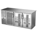 Beverage-Air BBN72HC-F-GS-PT-S 72" Pass Thru Bar Refrigerator - 6 Sliding Glass Doors, Stainless, 115v thumbnail 3