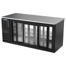 Beverage-Air BB72HC-GS-PT-B 72" Pass Thru Bar Refrigerator - 6 Sliding Glass Doors, Black, 115v thumbnail 4