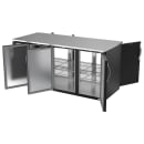 Beverage-Air BB72HC-PT-B 72" Pass Thru Bar Refrigerator - 6 Swinging Solid Doors, Black, 115v thumbnail 4