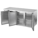 Beverage-Air BB72HC-S 72" Bar Refrigerator - 3 Swinging Solid Doors, Stainless, 115v thumbnail 4