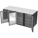 Beverage-Air BB78HC-B 79" Bar Refrigerator - 3 Swinging Solid Doors, Black, 115v thumbnail 4