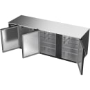 Beverage-Air BB94HC-B 95" Bar Refrigerator - 3 Swinging Solid Doors, Black, 115v thumbnail 4