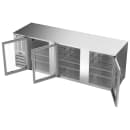 Beverage-Air BB94HC-FG-S 94" Bar Refrigerator - 3 Swinging Glass Doors, Stainless, 115v thumbnail 4