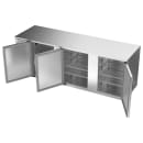 Beverage-Air BB94HC-F-S 94" Bar Refrigerator - 3 Swinging Solid Doors, Stainless, 115v thumbnail 4