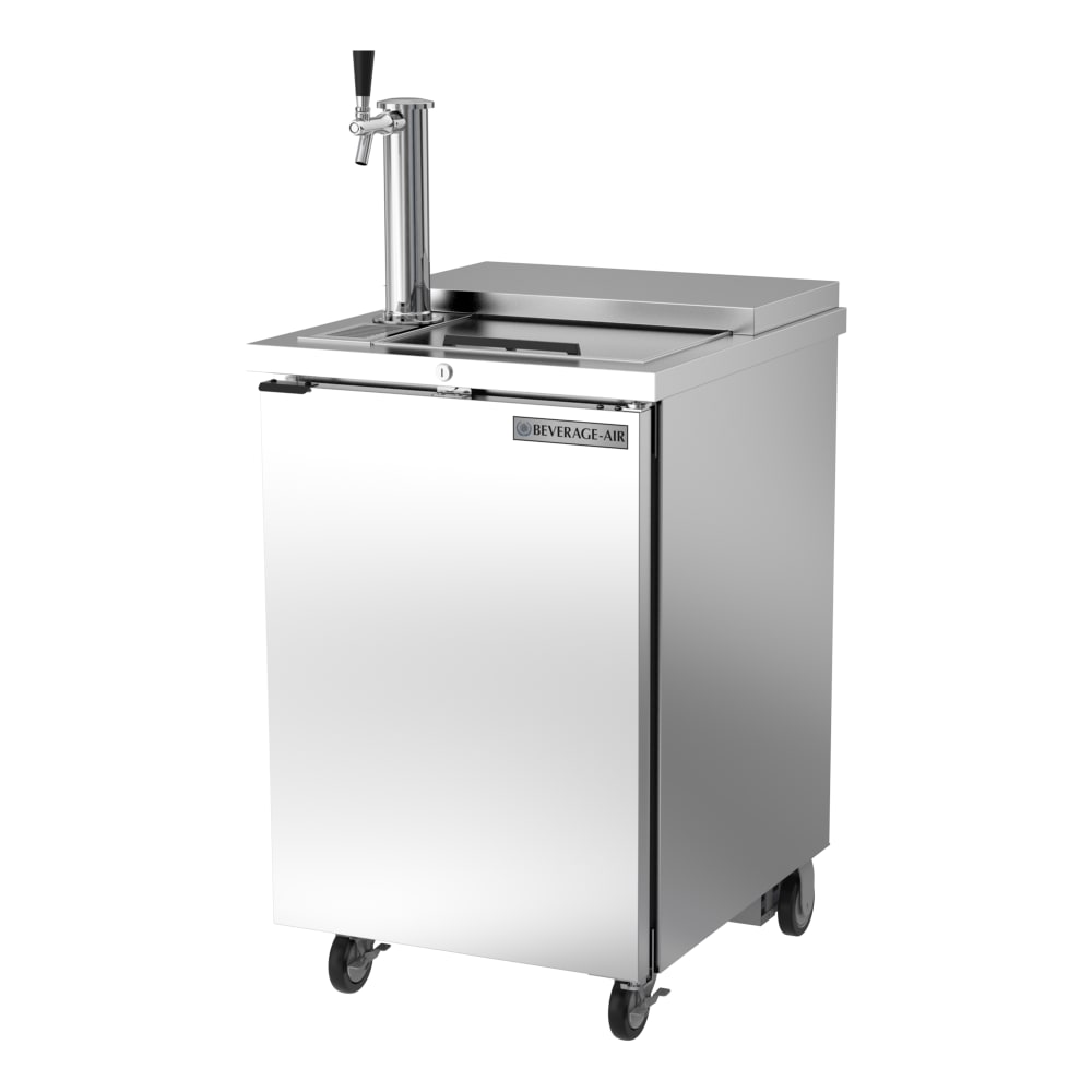 Beverage-Air BM23HC-C-S 24" Kegerator Beer Dispenser w/ (1) Keg Capacity - (1) Column, Stainless, 115v