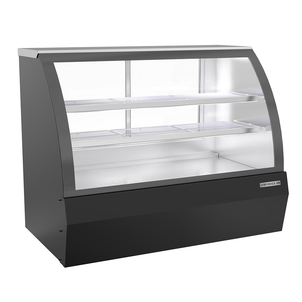 Beverage-Air CDR5HC-1-B 60-1/4" Full Service Deli Case w/ Curved Glass - (3) Levels, 120v