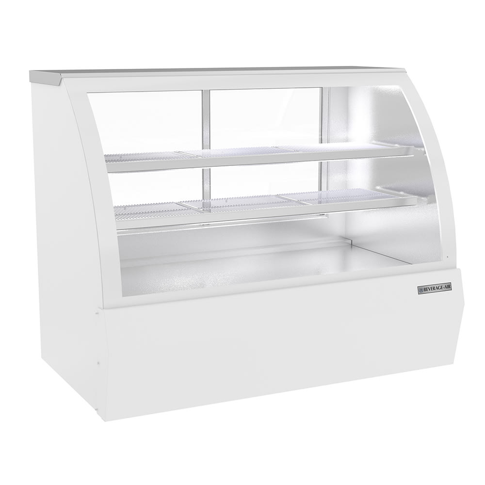 Beverage-Air CDR5HC-1-W-D 60-1/4" Full Service Dry Deli Case w/ Curved Glass - (3) Levels, 120v