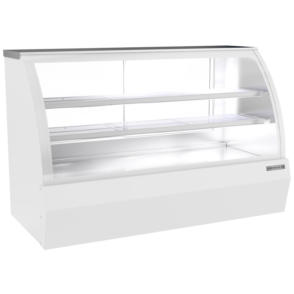 Beverage-Air CDR6HC-1-W 73-11/16" Full Service Deli Case w/ Curved Glass - (3) Levels, 120v