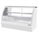 Beverage-Air CDR6HC-1-W-D 73-11/16" Full Service Dry Deli Case w/ Curved Glass - (3) Levels, 120v thumbnail 2