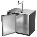 Beverage-Air DDN36HC-B 36" Kegerator Beer Dispenser w/ (1) 1/2 Keg Capacity - (1) Column, Black, 115v thumbnail 4