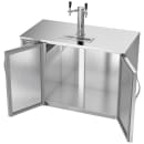 Beverage-Air DDN48HC-S 48" Kegerator Beer Dispenser w/ (2) Keg Capacity - (1) Column, Stainless, 115v thumbnail 4