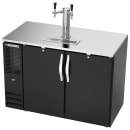 Beverage-Air DDN48HC-B 48" Kegerator Beer Dispenser w/ (2) 1/2 Keg Capacity - (1) Column, Black, 115v thumbnail 3