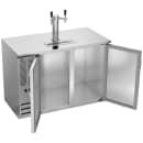 Beverage-Air DDN48HC-S 48" Kegerator Beer Dispenser w/ (2) 1/2 Keg Capacity - (1) Column, Stainless, 115v thumbnail 2