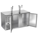Beverage-Air DD58HC-S 59" Kegerator Beer Dispenser w/ (3) Keg Capacity - (2) Columns, Stainless, 115v thumbnail 2