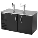 Beverage-Air DD58HC-B 58" Kegerator Beer Dispenser w/ (2) 1/2 Keg Capacity - (2) Columns, Black, 115v thumbnail 3