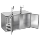 Beverage-Air DD58HC-S 58" Kegerator Beer Dispenser w/ (2) 1/2 Keg Capacity - (2) Columns, Stainless, 115v thumbnail 2