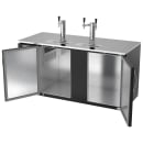 Beverage-Air DD68HC-B 69" Kegerator Beer Dispenser w/ (3) Keg Capacity - (2) Columns, Black, 115v thumbnail 4