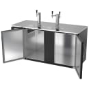 Beverage-Air DD68HC-B 68" Kegerator Beer Dispenser w/ (3) 1/2 Keg Capacity - (2) Columns, Black, 115v thumbnail 4