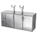 Beverage-Air DDN72HC-S 72" Kegerator Beer Dispenser w/ (3) Keg Capacity - (2) Column, Stainless, 115v thumbnail 3