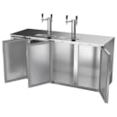 Beverage-Air DDN72HC-S 72" Kegerator Beer Dispenser w/ (3) Keg Capacity - (2) Column, Stainless, 115v thumbnail 4