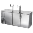 Beverage-Air DDN72HC-S 72" Kegerator Beer Dispenser w/ (3) 1/2 Keg Capacity - (2) Columns, Stainless, 115v thumbnail 3