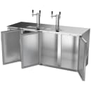 Beverage-Air DDN72HC-S 72" Kegerator Beer Dispenser w/ (3) 1/2 Keg Capacity - (2) Columns, Stainless, 115v thumbnail 4