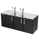 Beverage-Air DD78HC-B 79" Kegerator Beer Dispenser w/ (4) Keg Capacity - (2) Columns, Black, 115v thumbnail 3