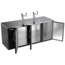 Beverage-Air DD78HC-B 78" Kegerator Beer Dispenser w/ (4) 1/2 Keg Capacity - (2) Columns, Black, 115v thumbnail 2