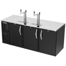 Beverage-Air DD78HC-B 78" Kegerator Beer Dispenser w/ (4) 1/2 Keg Capacity - (2) Columns, Black, 115v thumbnail 3