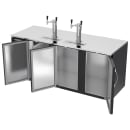 Beverage-Air DD78HC-B 78" Kegerator Beer Dispenser w/ (4) 1/2 Keg Capacity - (2) Columns, Black, 115v thumbnail 4