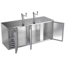 Beverage-Air DD78HC-S 78" Kegerator Beer Dispenser w/ (4) 1/2 Keg Capacity - (2) Columns, Stainless, 115v thumbnail 2