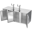 Beverage-Air DD78HC-S 78" Kegerator Beer Dispenser w/ (4) 1/2 Keg Capacity - (2) Columns, Stainless, 115v thumbnail 4