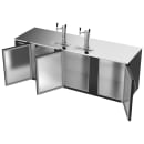 Beverage-Air DD94HC-B 95" Kegerator Beer Dispenser w/ (5) Keg Capacity - (2) Column, Black, 115v thumbnail 4