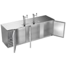 Beverage-Air DD94HC-S 94" Kegerator Beer Dispenser w/ (5) 1/2 Keg Capacity - (2) Columns, Stainless, 115v thumbnail 2