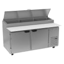 Beverage-Air DP67HC 67" Hydrocarbon Series Pizza Prep Table w/ Refrigerated Base, 115v thumbnail 3