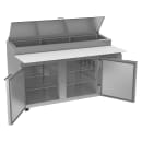 Beverage-Air DP67HC 67" Hydrocarbon Series Pizza Prep Table w/ Refrigerated Base, 115v thumbnail 4