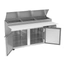 Beverage-Air DP72HC 72" Hydrocarbon Series Pizza Prep Table w/ Refrigerated Base, 115v thumbnail 2