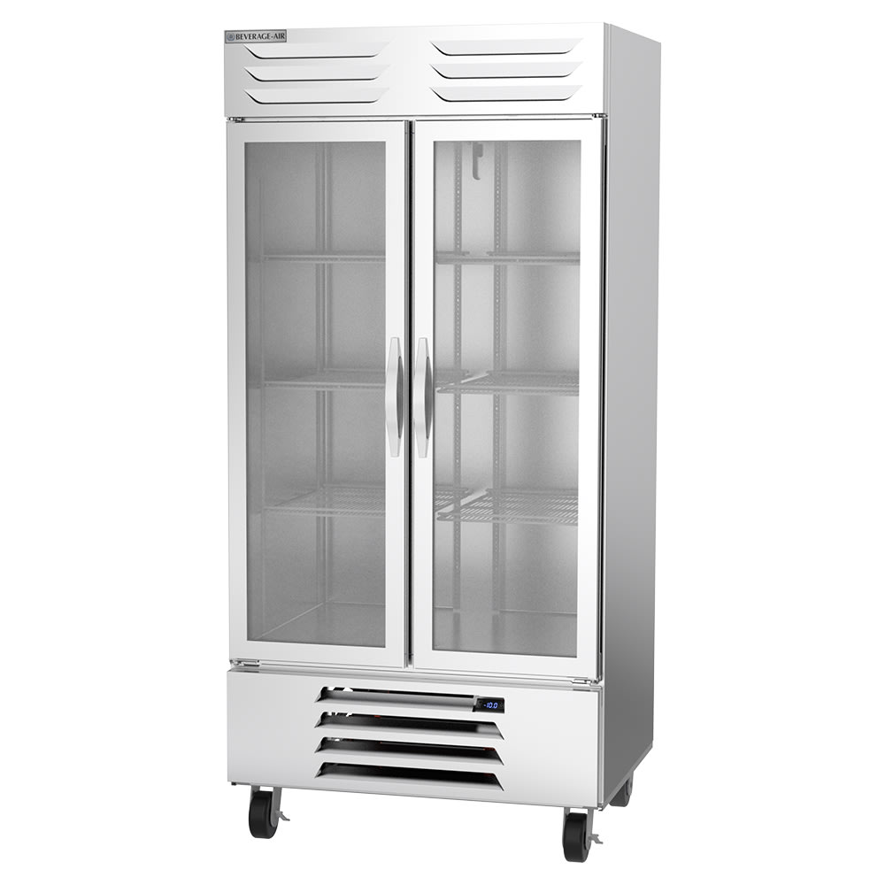 Beverage-Air FB35HC-1G 39 1/2" Vista® Two Section Reach In Freezer, (2) Left/Right Hinge Glass Doors, 115v