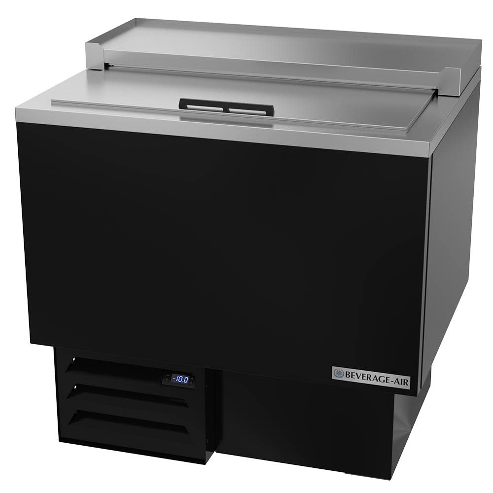 Beverage-Air GF34HC-B 1 Section Glass Chiller w/ 94 Mug Capacity - Black, 115v