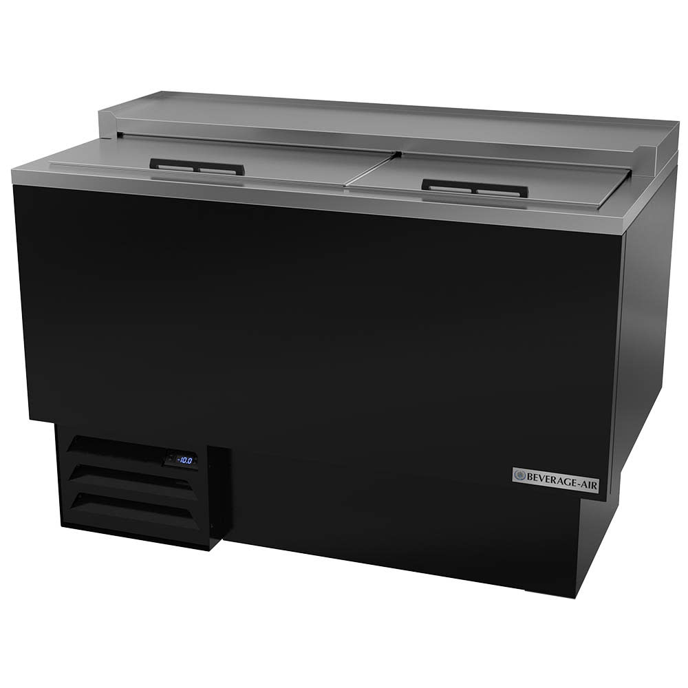 Beverage-Air GF48HC-B 2 Section Glass Chiller w/ 164 Mug Capacity - Black, 115v