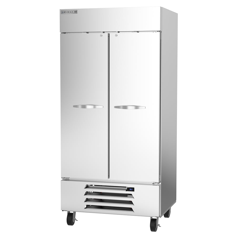 Beverage-Air HBR35HC-1 39 1/2" Two Section Reach In Refrigerator - (2) Left/Right Hinge Solid Doors, 115v