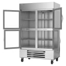 Beverage-Air HBR49HC-1-HG 52" Two Section Reach In Refrigerator, (4) Left/Right Hinge Glass Doors, 115v thumbnail 2