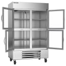 Beverage-Air HBR49HC-1-HG 52" Two Section Reach In Refrigerator, (4) Left/Right Hinge Glass Doors, 115v thumbnail 4