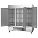 Beverage-Air HBR72HC-1 75" Three Section Reach In Refrigerator, (3) Left/Right Hinge Solid Doors, 115v thumbnail 2