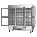 Beverage-Air HBR72HC-1-HG 75" Three Section Reach In Refrigerator, (6) Left/Right Hinge Glass Doors, 115v thumbnail 2