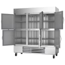 Beverage-Air HBR72HC-1-HS 75" Three Section Reach In Refrigerator, (6) Left/Right Hinge Solid Doors, 115v thumbnail 2