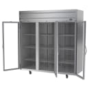 Beverage-Air HF3HC-1G 78" Horizon Series Three Section Reach In Freezer, (3) Left/Right Hinge Glass Doors, 115v thumbnail 2