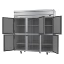 Beverage-Air HF3HC-1HS 78" Horizon Series Three Section Reach In Freezer, (6) Left/Right Hinge Solid Doors, 115v thumbnail 2