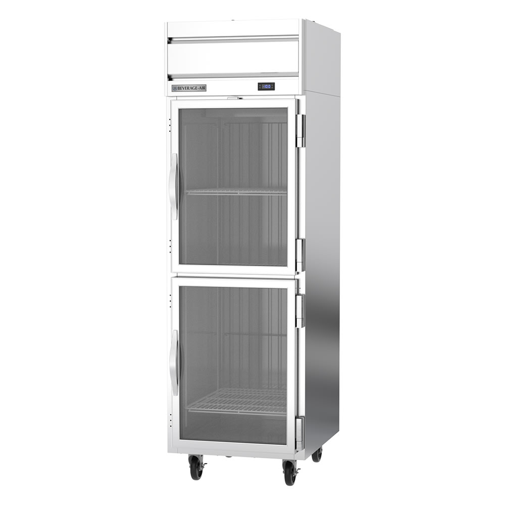 Beverage-Air HFP1HC-1HG 26" Horizon Series One Section Reach In Freezer, (2) Right Hinge Glass Doors, 115v